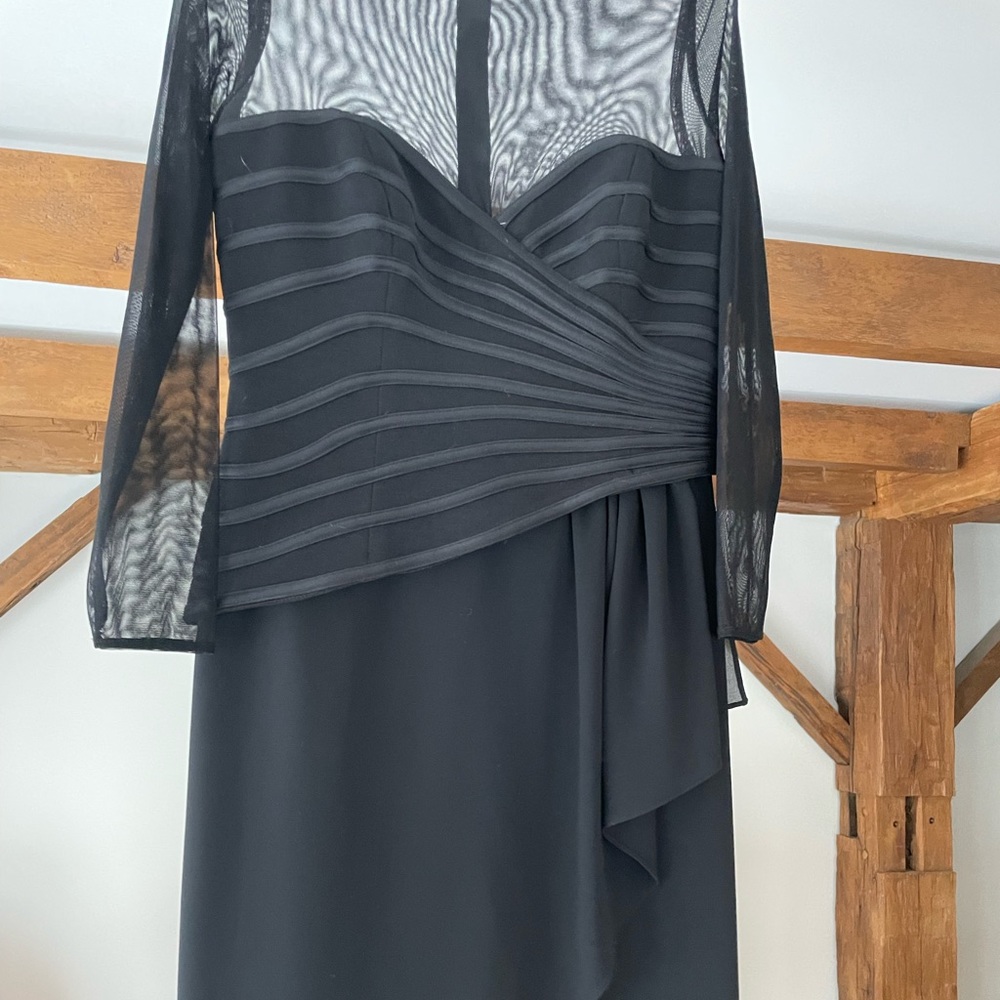 Black cocktail length dress. Worn once